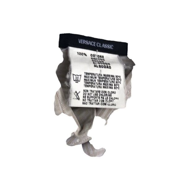 RARE Versace Shirt Big Logo Patterned Dress Shirt - Picture 7 of 12